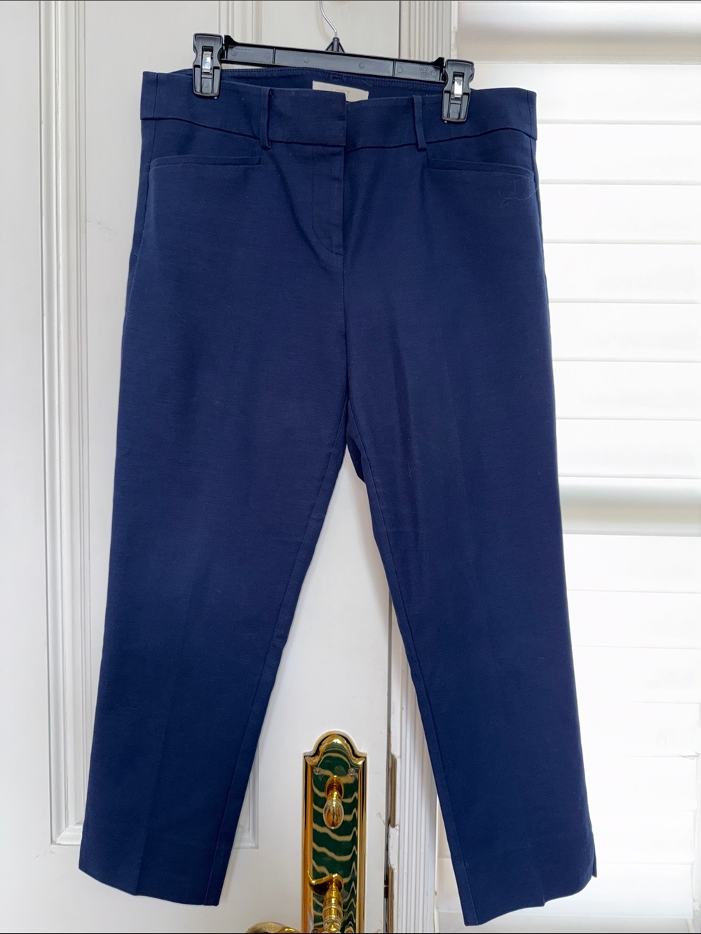 LOFT Marisa Navy Pull-On Trousers